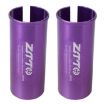 ZTTO Bicycle Seat Post Conversion Sleeve 30.9-31.6mm 2pcs Purple Reducer - 1