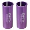 ZTTO Bicycle Seat Post Conversion Sleeve 27.2-30.9mm 2pcs Purple - 1