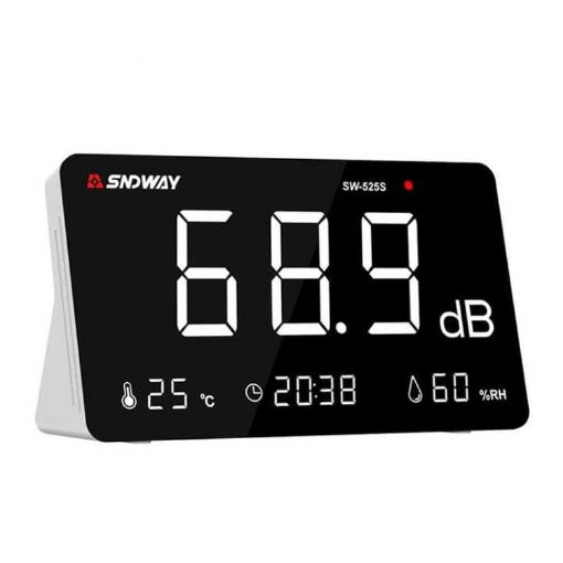SNDWAY SW-525S Desktop Noise, Temperature & Humidity Meter, Decibel Monitor - 1