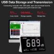 SNDWAY SW-525S Desktop Noise, Temperature & Humidity Meter, Decibel Monitor - 9