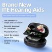 Invisible Elderly Hearing Aids with Noise Reduction & Digital Display (Red/Blue) - 4
