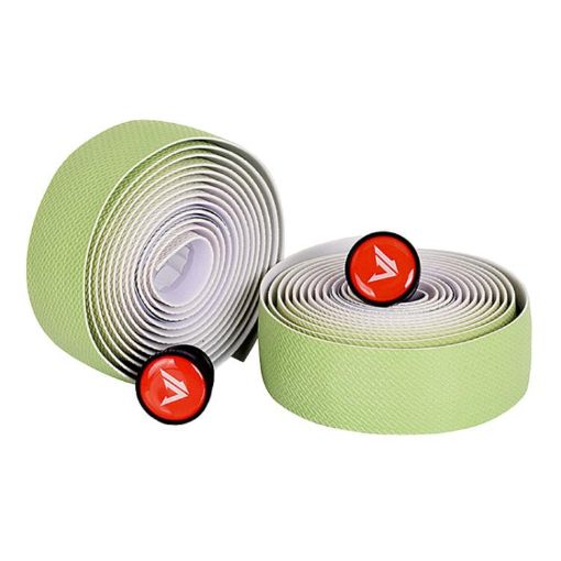 FMFXTRA F258 Road Bike Handlebar Tape - Anti-Slip, Breathable, White Green - 1