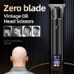 Rechargeable Haircut Kit - Zero Blade Hair Clippers for Men (Dark Gray) - 2