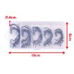 HENGJIA FH013 50pcs Outdoor Fishing Cranked Stripers Hook Set - Black - 4