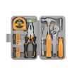 19-Piece Multifunctional Home Repair Hand Toolbox Set - Upgrade Yellow - 1