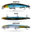 PROBEROS DW622 12.5cm 16g Submerged Minnow Lure Sea Fishing Bait - 4