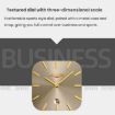 SKMEI 9361 Gold Steel Strap Square Quartz Watch - Business Casual - 7