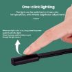 Portable Black Book Clip Lamp - Eye Protector Night Light, Battery Model - 9