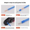 1000pcs Tube Type Cold Pressed Copper Terminal SV RV E0510, Random Color - 8