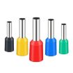 1000pcs Tube Type Cold Pressed Copper Terminal SV RV E2518, Random Color - 2