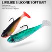 PROBEROS DW6092N6A 5pcs T-Tail Lua Soft Lure Single Hook Bait Set - 7