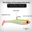 PROBEROS DW6092N6A 5pcs T-Tail Lua Soft Lure Single Hook Bait Set - 8