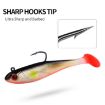 PROBEROS DW6092N6B 5pcs T-Tail Lua Soft Lure Single Hook Bait Set - 4