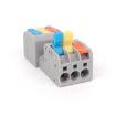 3 In 3 Out Terminal Block Push-type Junction Box 5pcs (KV232-3PC) - 3