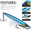 PROBEROS LF153 3D Sea Fishing Lure 100G - Long Casting Quick Sinking - 7