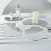Corrugated Acrylic Mirror Tray 24x14cm for Jewelry Display & Photography - 3