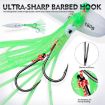 120G PROBEROS LF159 Luminous Squid Hook Slow Cranking Bionic Bait - 6
