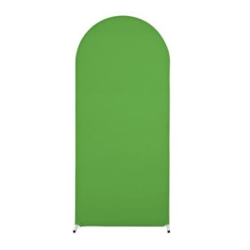 Green Arch Fabric Cover 150x65cm U Shape Spandex Stretch for Events - 1