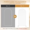 White 180x80cm Arch Fabric Cover U Shape Spandex Stretch Cloth for Events - 8