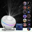 USB Space Ball Galaxy Projector Lamp - Starry Sky Atmosphere Light (White) - 1