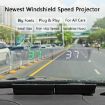W1 Car HUD Head-up Display GPS Speedometer MPH (Green) - 4