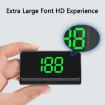 W1 Car HUD Head-up Display GPS Speedometer MPH (Green) - 5