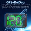X1 Smart HUD Car GPS Speed Display - HD Head-up Display KM/H (Green) - 7