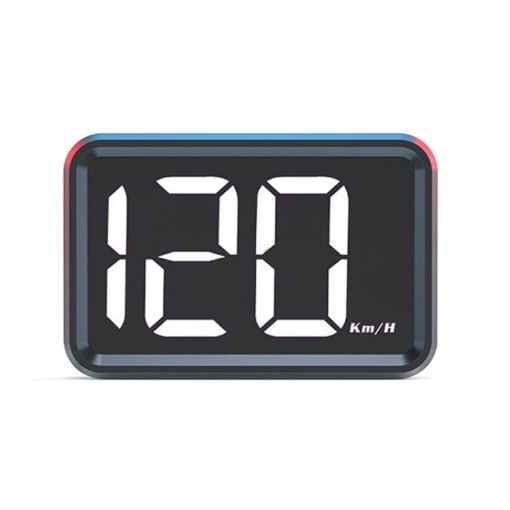 X1 Smart HUD Car GPS Speed Display - HD Head-up Display, MPH, White - 1
