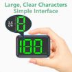 X1 Smart HUD Car GPS Speed Display - HD Head-up Display, MPH, White - 4