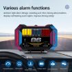 P25 Car HUD Head-up Display OBD+GPS LCD Multifunction Instrument - 5