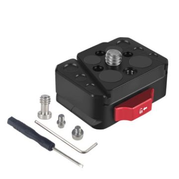 V-Mount Quick Release Plate Kit for Sports Camera (Top Cover + Base) - 1