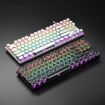 iMICE GK-800 87-Key USB Wired RGB Mechanical Keyboard - White Round Keycap - 2