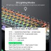 iMICE GK-800 87-Key USB Wired RGB Mechanical Keyboard - White Round Keycap - 5