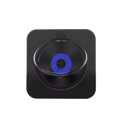 Kecag KC-807 Wall-mounted Retro Bluetooth CD Player, EU Plug, Black - 1