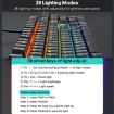 iMICE GK-600 USB Wired RGB Mechanical Gaming Keyboard with Hand Rest - 4