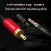 VEGGIEG 3.5mm to 2RCA Audio Cable 1m for Phone & Computer Speaker - 9
