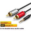 VEGGIEG 3.5mm to 2RCA Audio Cable, 8m for Phone & Computer Speaker - 2