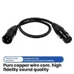 VEGGIEG 1m Male to Female XLR Balanced Stereo Microphone Cable (Black) - 3