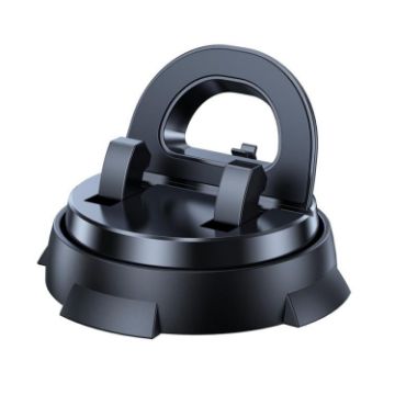 360 Rotating Car Phone Holder - Powerful Dashboard Mount (Black) - 1
