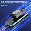 120W Retractable USB Car Charger with Cigarette Lighter - 8 Pin & Type-C - 3