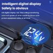 120W Retractable USB Car Charger with Cigarette Lighter - 8 Pin & Type-C - 6