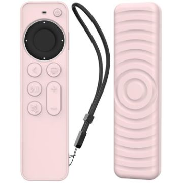 AhaStyle Pink Silicone Case for Apple TV Siri Remote 2/3 PT167 - 1