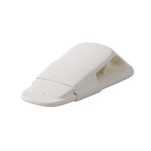 Silicone Door Stopper Anti-collision Windproof Fixed Plug (White) - 1