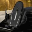 Black Carbon Fiber Clip-on Gravity Car Phone Holder - Hook Clip - 2