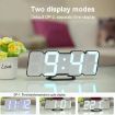 RGB 3D Digital Clock: Voice Control, Adjustable Brightness, Temp Display - 5