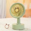 Green Deer Student USB Desktop Fan with Replaceable Animal Ears, Multi-Speed - 1