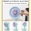 Green Deer Student USB Desktop Fan with Replaceable Animal Ears, Multi-Speed - 5