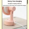Pink Deer Student USB Desktop Fan with Replaceable Animal Ears, Multi-Speed - 8