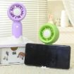 Rechargeable Handheld Fan with Phone Holder - Green Outdoor Camping Fan - 7