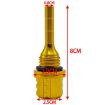 CNC Aluminum Alloy Hexagonal Oil Dipstick Motorcycle Decoration Yellow - 3